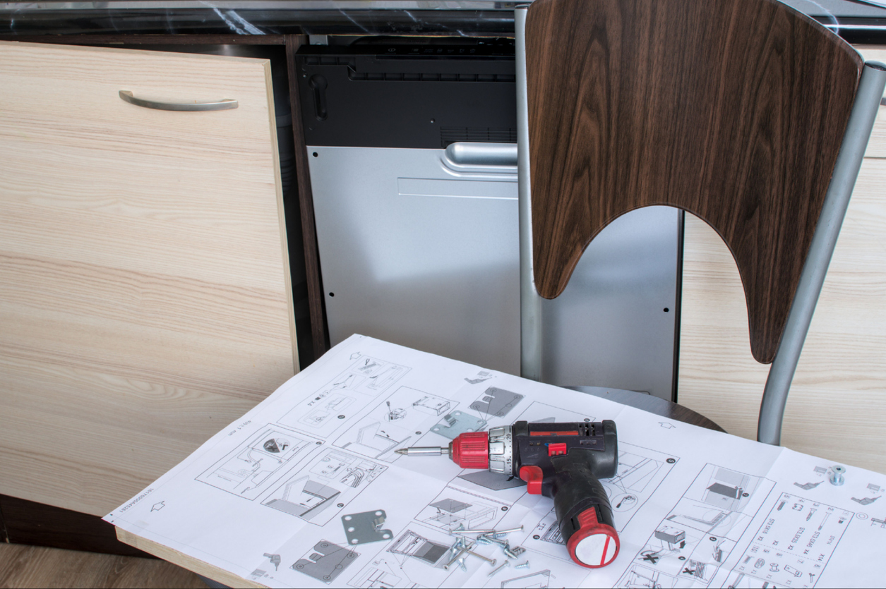 A dishwasher manual and drill